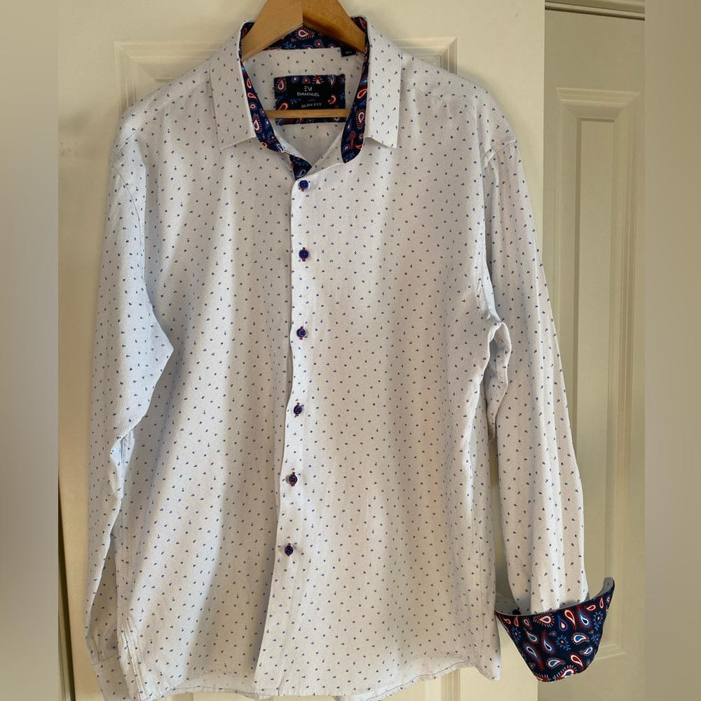 Men's Dress Patterned Shirt